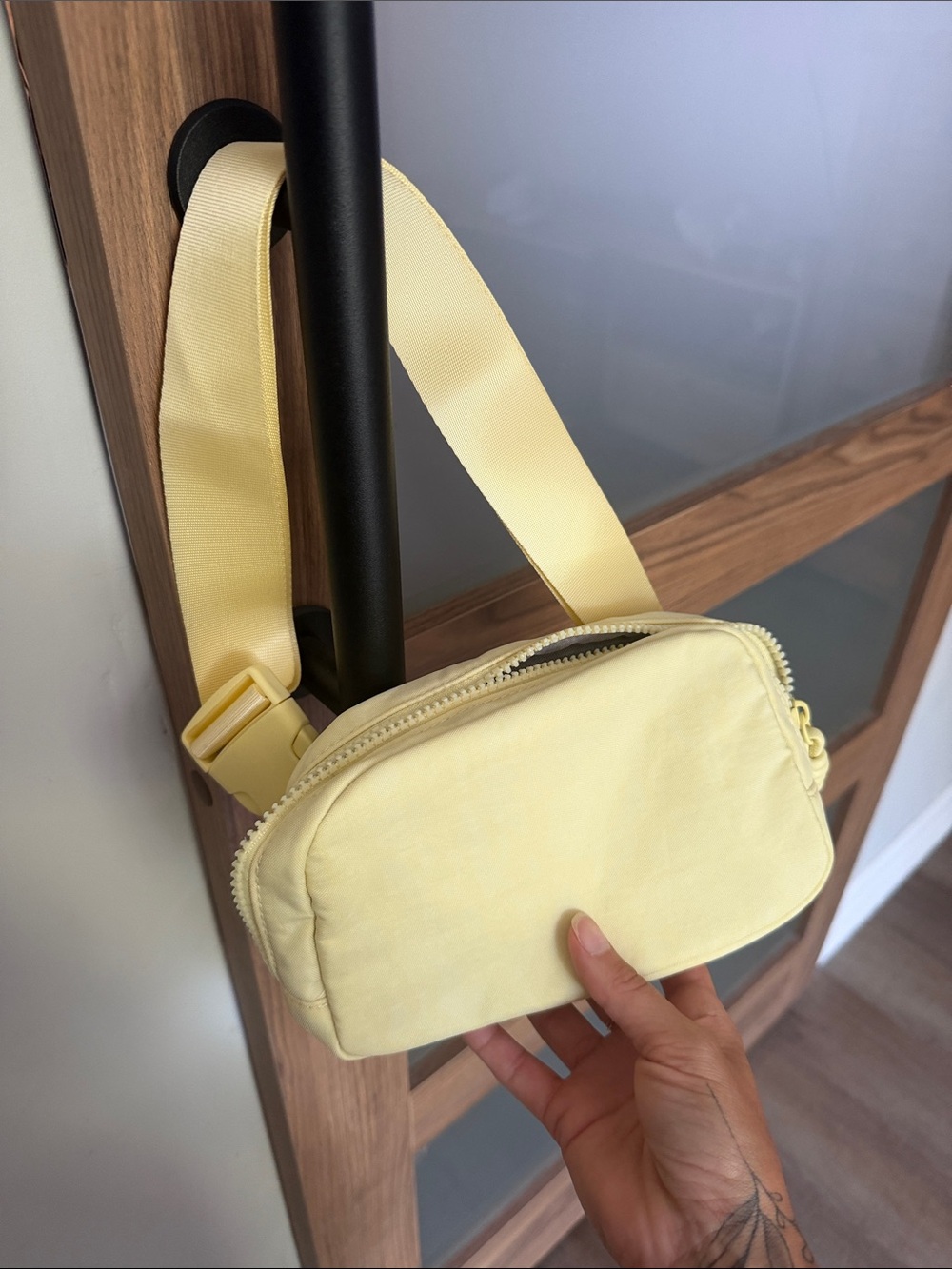 Lemon Yellow crossbody fanny pack